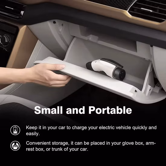 Adaptador de carga 48A SAE J1772 a Tesla para Tesla Model 3, X, S