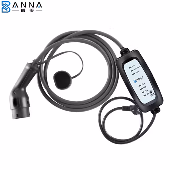 Venta al por mayor Personalizar el cable de carga portátil para vehículos eléctricos domésticos 32A Tipo 2 a Tipo 1 Adaptador EV para enchufe SAE J1772 Tipo 1